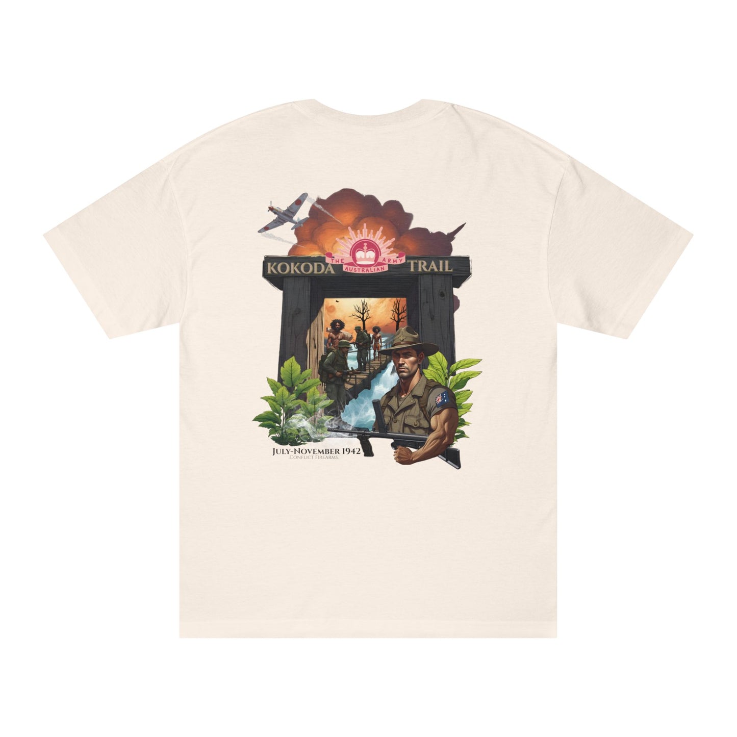Kokoda Trail Graphic Design T-shirt