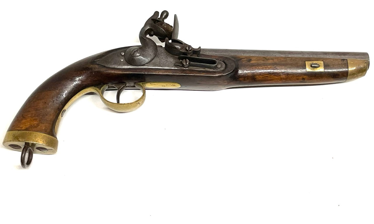 Late 18th century Dutch sea service flintlock pistol