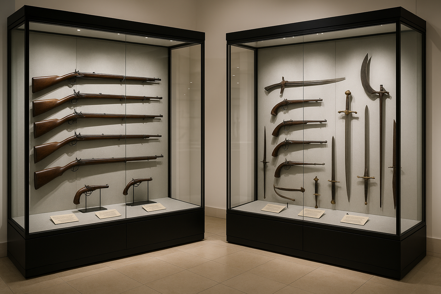 museum weapons display