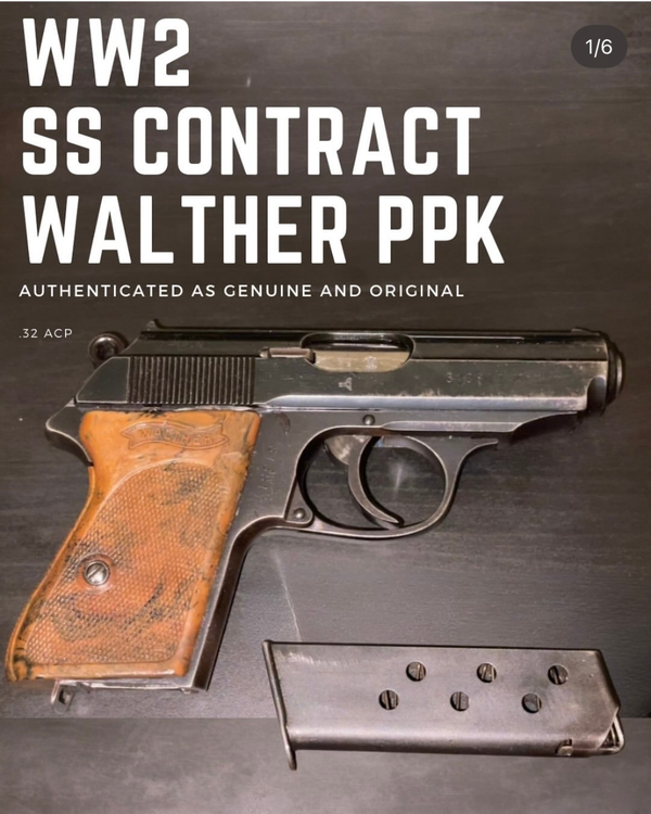 An extremely rare SS contract Walther PPK, poss...